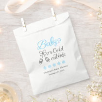 Baby Its Cold Outside Boy Baby Shower Favor Bag