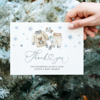 Baby Its Cold Outside Boy Baby Shower Thank You