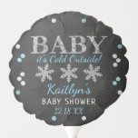 Baby It's Cold Outside Boys Winter Baby Shower Balloon<br><div class="desc">Celebrate in style with these trendy baby shower balloons. The design is easy to personalize with your own wording and your family and friends will be thrilled when they see these fabulous party balloons.</div>