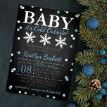 Baby It's Cold Outside Boys Winter Baby Shower Foil Invitation<br><div class="desc">Celebrate in style with these sweet and very trendy real foil pressed baby shower invitations. This design is easy to personalize with your special event wording and your guests will be thrilled when they receive these fabulous invites.</div>
