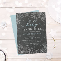 Baby It's Cold Outside Chalkboard Shower Invite