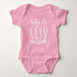 Baby It's Cold Outside Christmas Baby Bodysuit