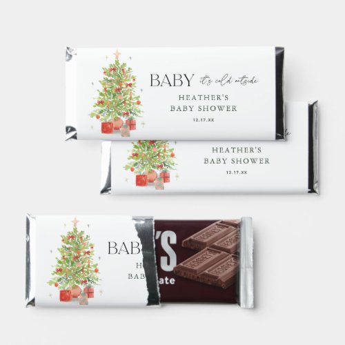 Baby Its Cold Outside Christmas Baby Shower Hershey Bar Favors