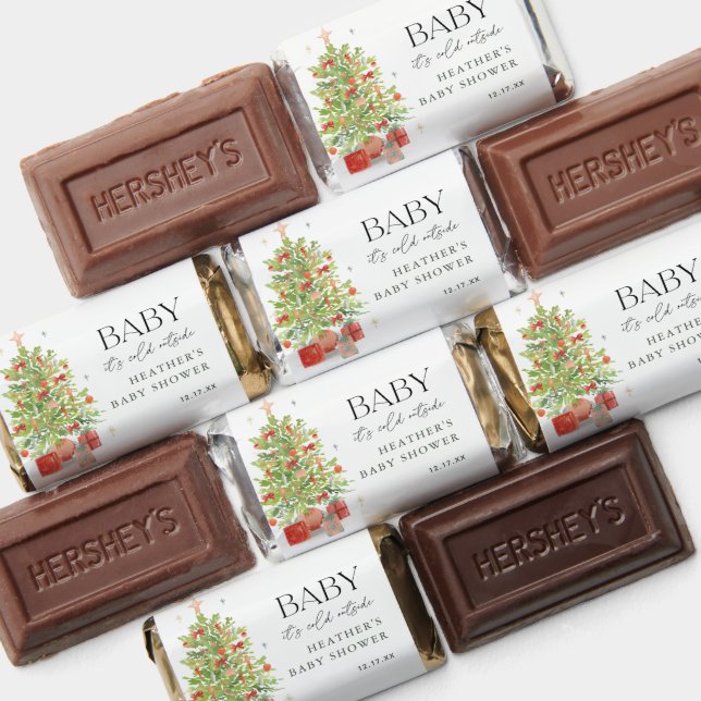 Baby It's Cold Outside Christmas Baby Shower Hershey's Miniatures (Assorted)