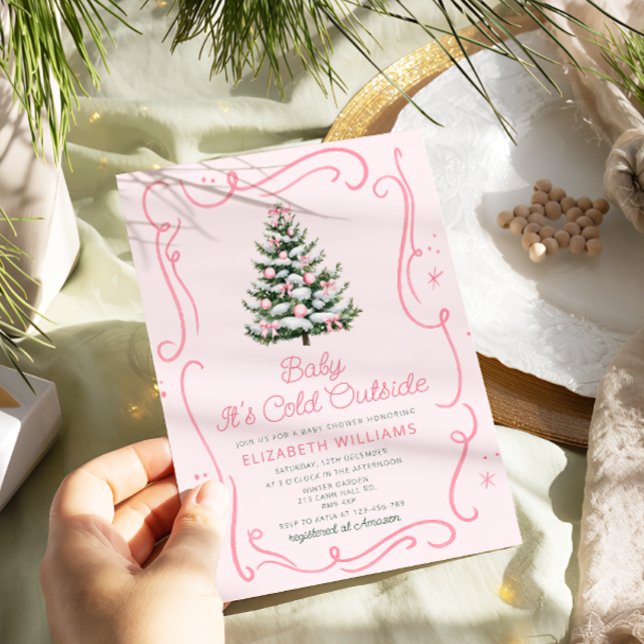 Baby It's Cold Outside Christmas Baby Shower Invitation (Creator Uploaded)