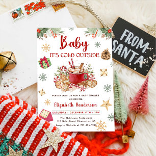 Baby It's Cold Outside Christmas Baby Shower Invitation