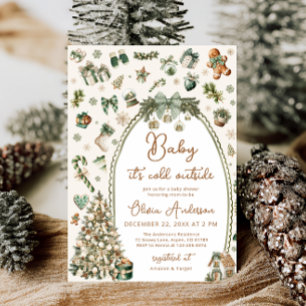 Baby it's Cold Outside Christmas Baby Shower Invitation