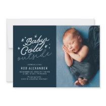 BABY ITS COLD OUTSIDE christmas birth announcement
