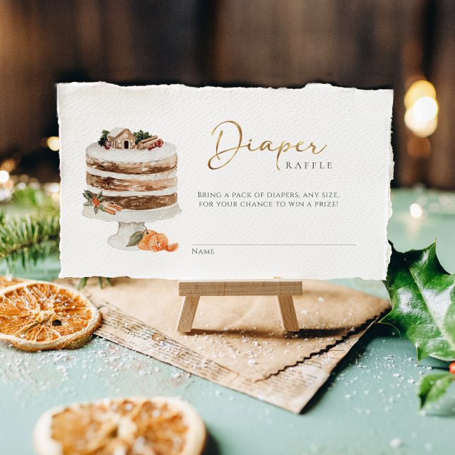 Baby It's Cold Outside Christmas Diaper Raffle Enclosure Card (Creator Uploaded)