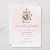 Baby it's cold outside Christmas girl baby shower Invitation (Front)