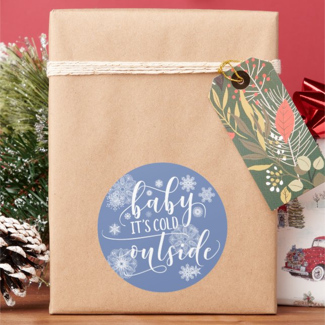 Baby it's Cold Outside Christmas Stickers (Holiday)