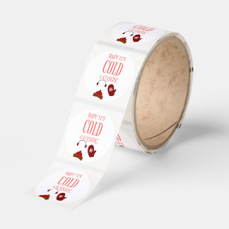 Baby Its Cold Outside Classic Round Sticker