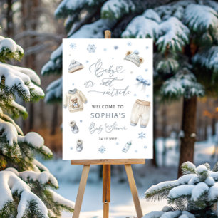 Baby Its Cold Outside Clothes Baby Shower Welcome Foam Board