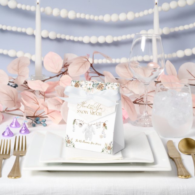 Baby Its Cold Outside Clothest Line Baby Shower Favor Boxes (Wedding)