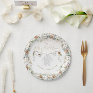 Baby Its Cold Outside Clothest Line Baby Shower Paper Plates
