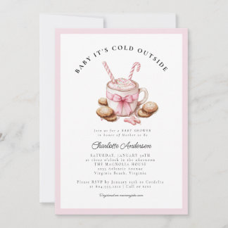 Baby It's Cold Outside Coquette Baby Shower Invitation