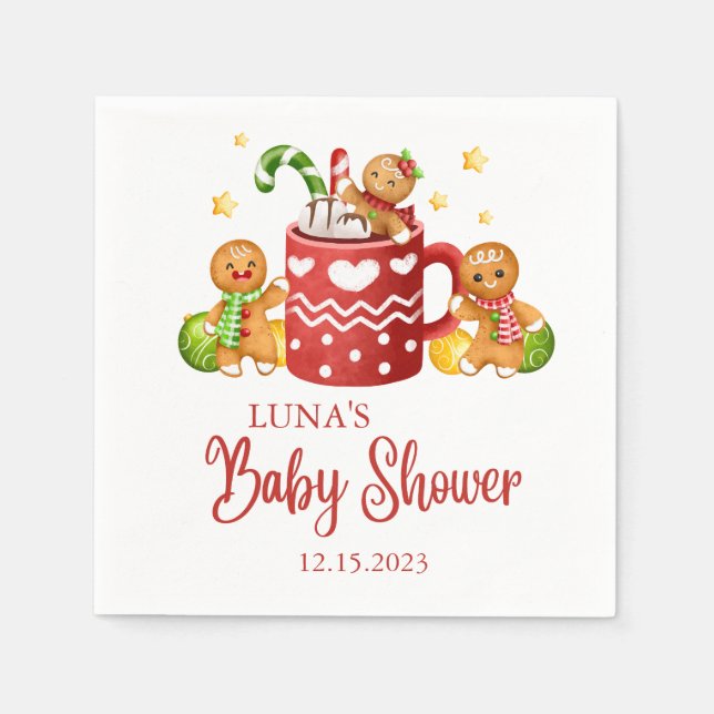 Baby Its Cold Outside Cozy Baby Shower Napkins (Front)