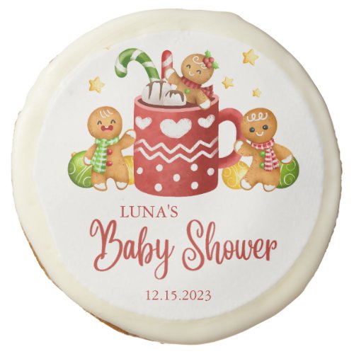 Baby Its Cold Outside Cozy Baby Shower Sugar Cookie