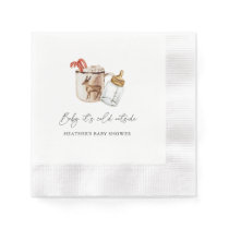 Baby It's Cold Outside Cozy Winter Baby Shower  Napkins