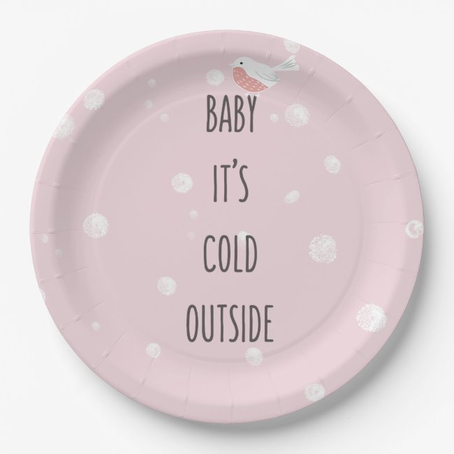 Baby, it's cold outside - Cute Robin Christmas