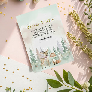 Baby It's Cold Outside Diaper Raffle Baby Shower Enclosure Card
