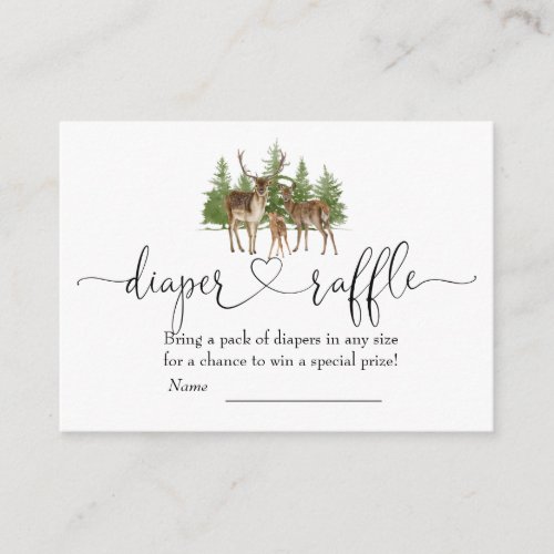Baby Its Cold Outside Diaper Raffle Enclosure Card