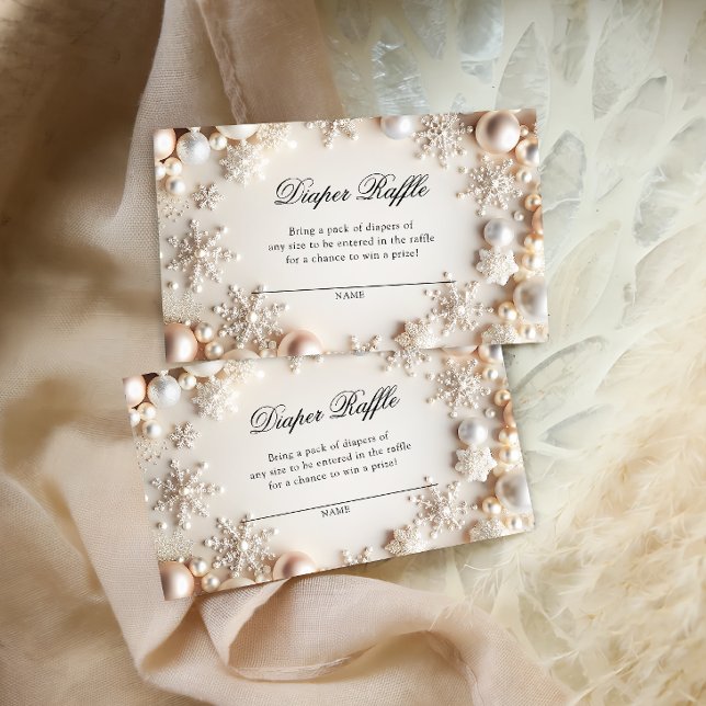 Baby It's Cold Outside Diaper Raffle Tickets Enclosure Card (Creator Uploaded)
