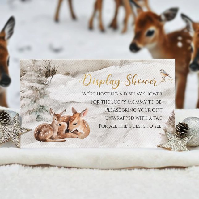 Baby it's cold outside Display Shower Baby Shower  Enclosure Card (Creator Uploaded)
