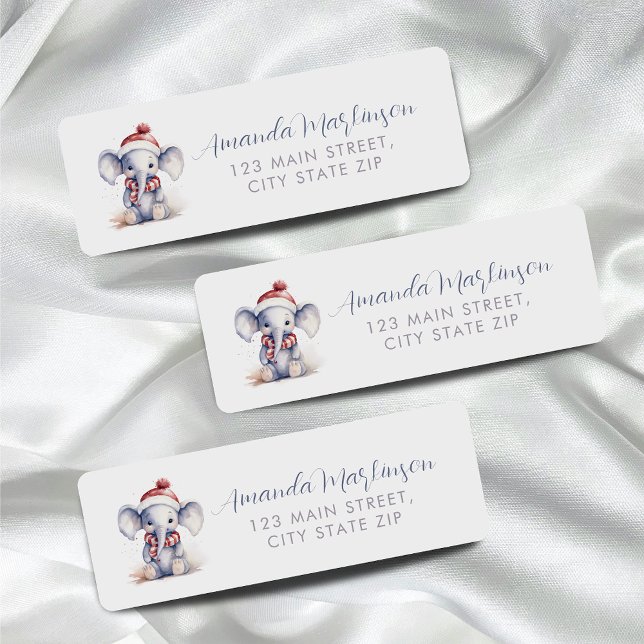 Baby it's cold outside elephant christmas shower  label (Creator Uploaded)