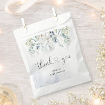 Baby its cold outside eucalyptus baby shower favor bag