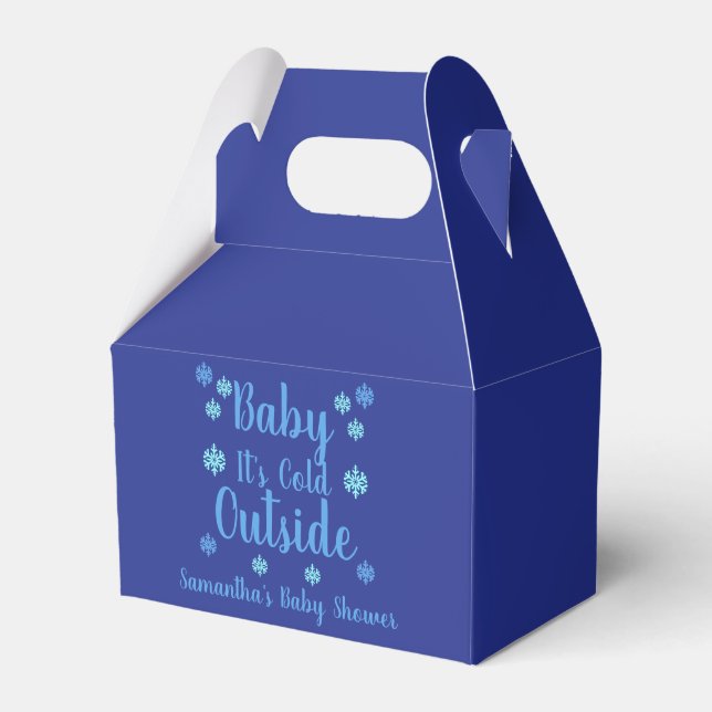 Baby It's Cold Outside Favor Box (Front Side)