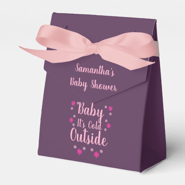 Baby It's Cold Outside Favor Boxes (Front Side)