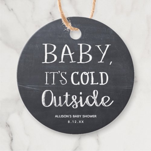 Baby Its Cold Outside Favor Tag