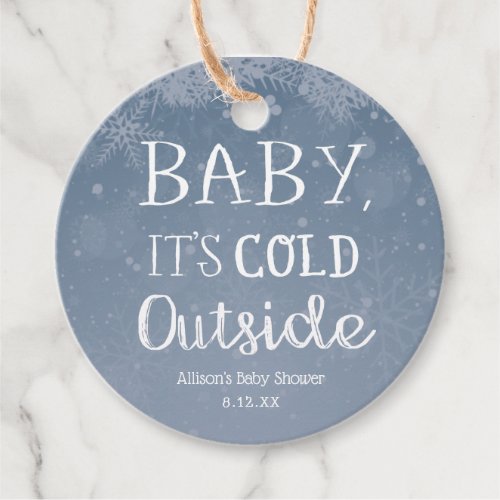 Baby Its Cold Outside Favor Tag