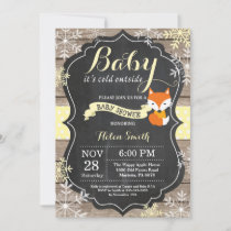 Baby its Cold Outside Fox Baby Shower Invitation