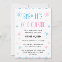 Baby It's Cold Outside Gender Reveal Invitation