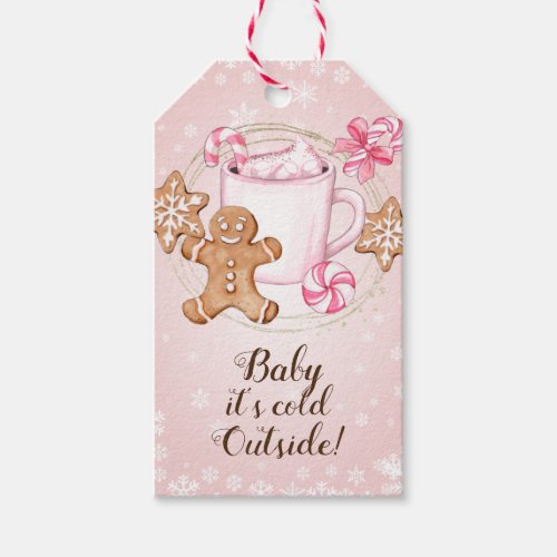 Baby its cold outside gift tag