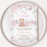 Baby Its Cold Outside Girl Bear Baby Shower