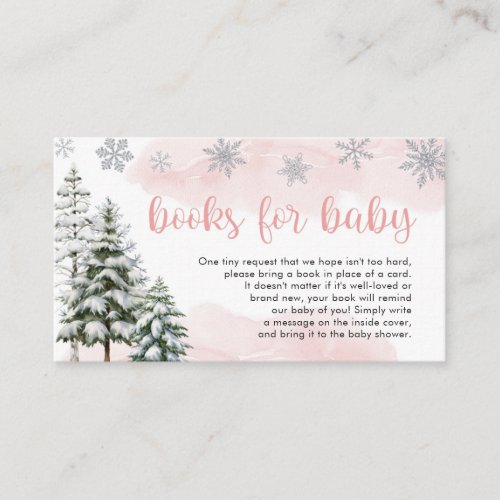Baby its Cold Outside Girl Books for Baby Enclosure Card