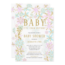 Baby It's Cold Outside Girl or Boy Baby Shower Invitation