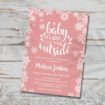 Baby It's Cold Outside Girl Winter Baby Shower