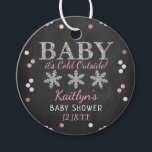 Baby It's Cold Outside Girls Winter Baby Shower Favor Tags<br><div class="desc">Celebrate in style with these cute and very trendy baby shower favor tags. This design is easy to personalize with your special event wording and your guests will be thrilled when they see these fabulous tags.</div>
