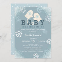 Baby Its Cold Outside Gloves Shower Invitation