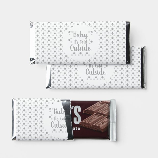 Baby It's Cold Outside Hershey Bar Favors (Front)