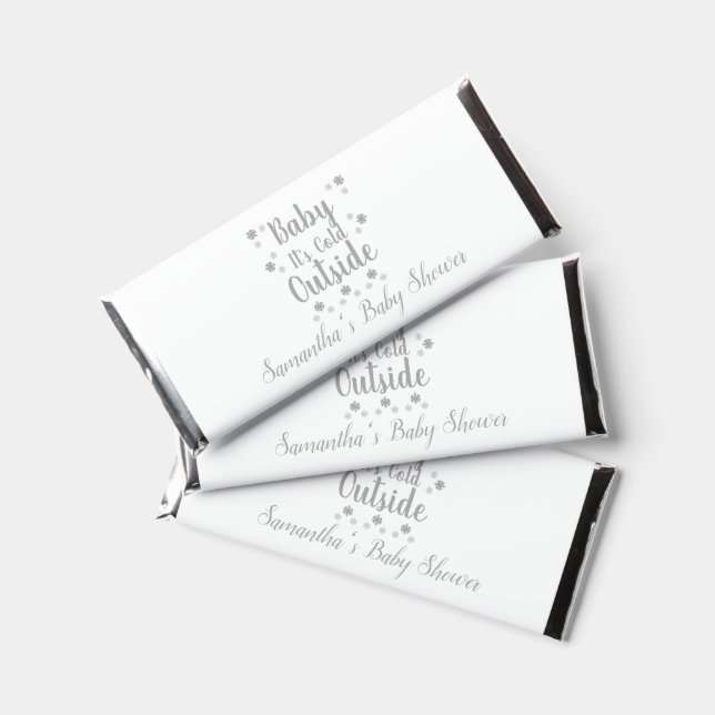 Baby It's Cold Outside Hershey Bar Favors (Front)