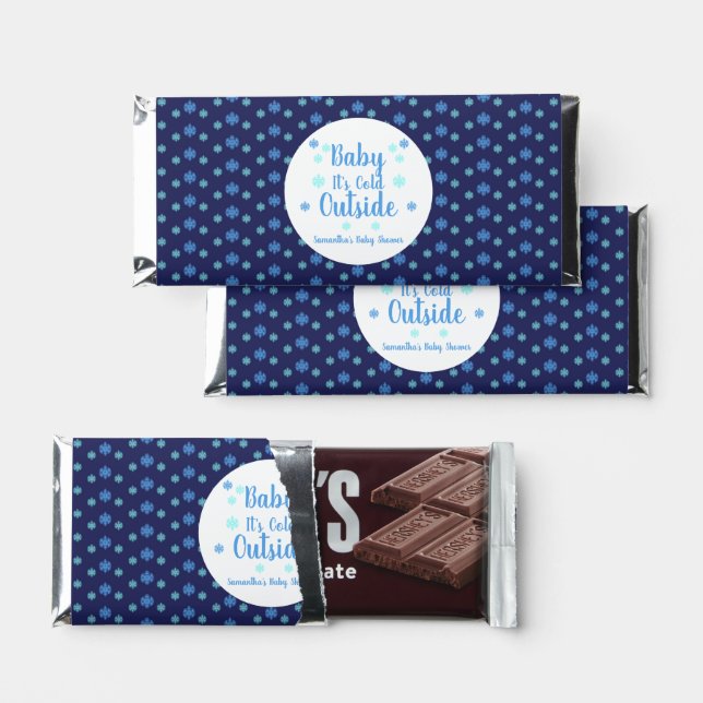 Baby It's Cold Outside Hershey Bar Favors (Front)