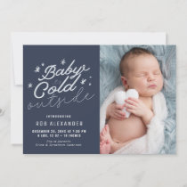 BABY ITS COLD OUTSIDE | holiday birth announcement