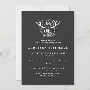 Baby it's cold outside Holiday party invitation