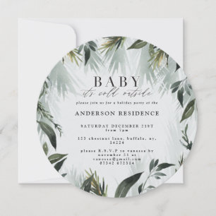 Baby its cold outside holiday party invitation. announcement