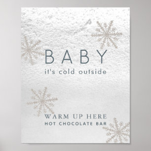 Baby It's Cold Outside Hot Chocolate Bar Sign